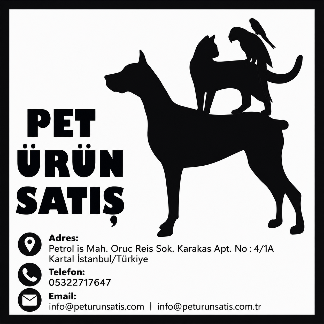 Pet Ürünleri Satış promo