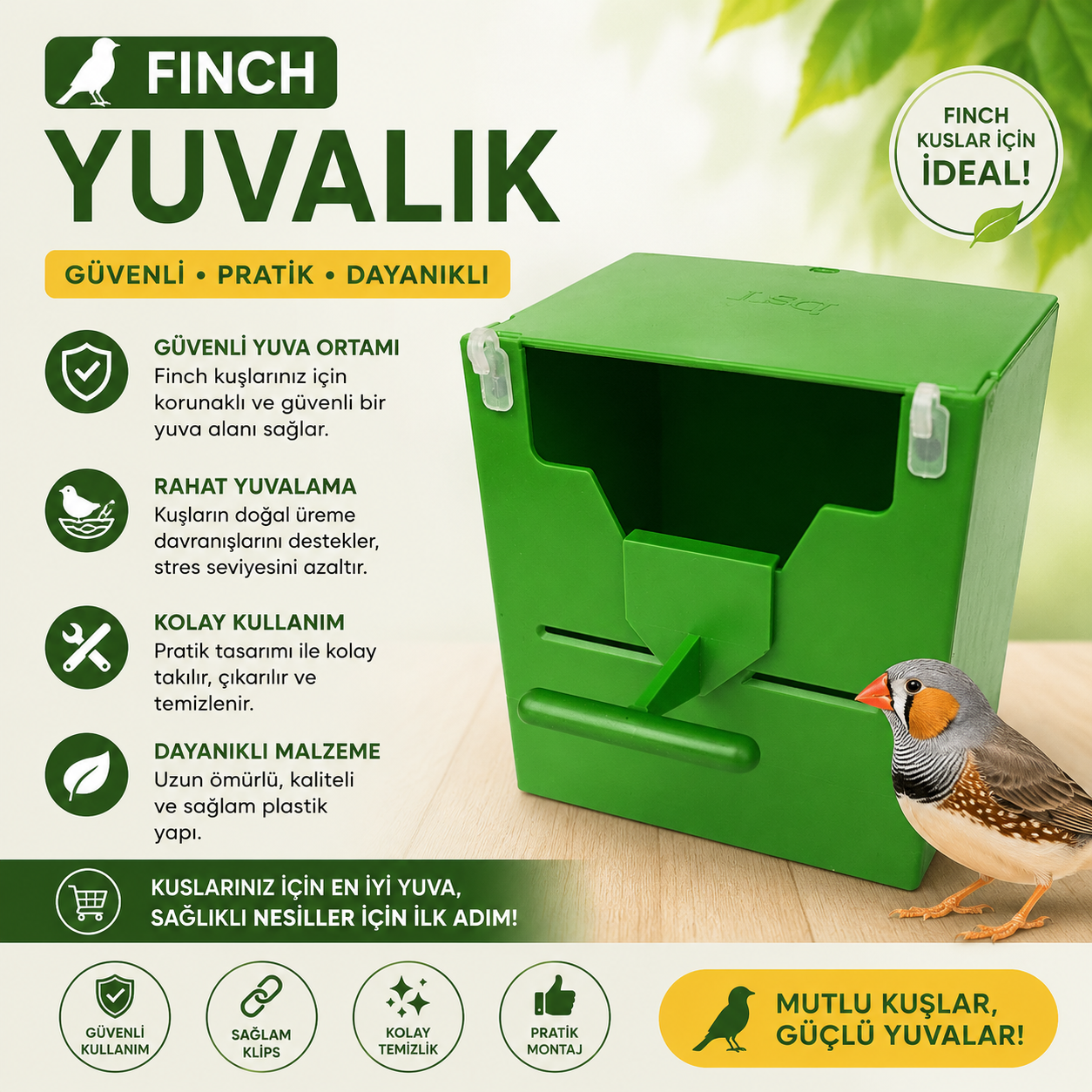 Yuvalık Finçh V Yeşil